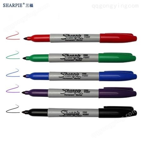 三福sharpie30系列工业无尘记号笔1.0mm实验室标记马克笔24色套装