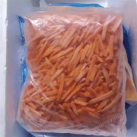 绿拓食品新鲜成品速冻胡萝卜片块袋装可即食