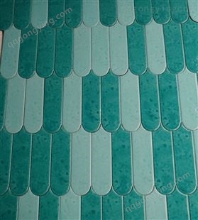 网红手工砖孔雀羽毛砖北欧厨房卫生间瓷砖渐变蓝墨绿粉色浴室墙砖