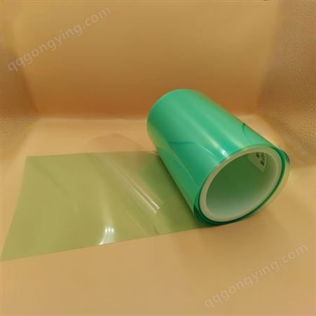 绿色耐高温胶带 不残胶电镀喷漆遮蔽绝缘PET硅胶带
