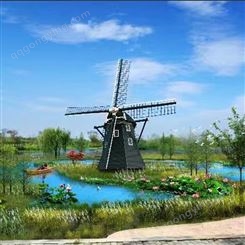 景观荷兰风车 不易变色 防水防压 美亚景观 尺寸可定制