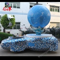 厂家定制玻璃钢彩车 节日庆典花车装饰 喷水池车互动展览