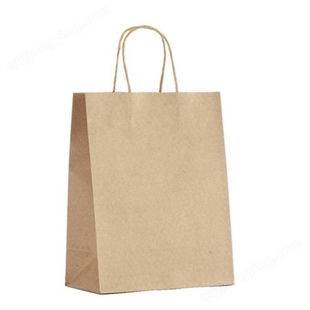 外卖打包纸袋 购物牛皮纸袋 牛皮纸手提袋 定做外卖手提袋 食品打包袋印刷logo