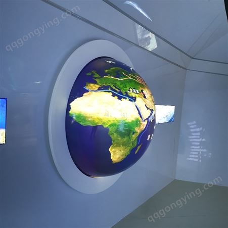 多媒体展厅交互工程球 金龙湖智慧园展厅半球球幕投影仪互动系统