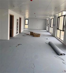 工装办公司会议室塑胶地板卷材PVC地胶地板水泥自流平找平