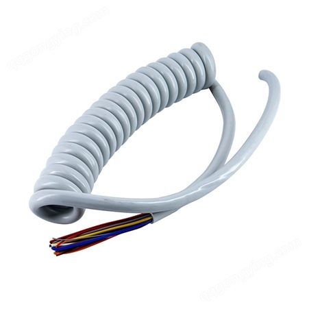 弹簧线TPU弹弓线无卤屏蔽线UL20549多芯电线电缆