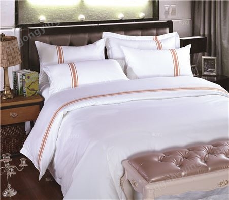 【布予.】酒店布草批发 宾馆床品套件 优质床上用品 耐洗耐用 亮白如新
