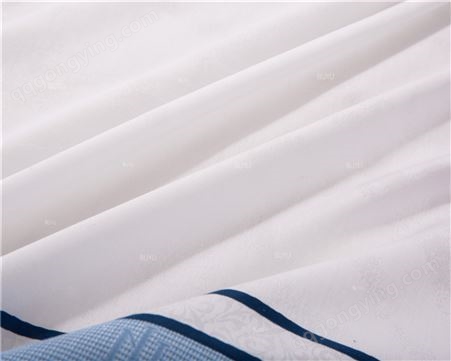 【布予.】酒店布草 床上用品四件套 宾馆床品套件 非标定制 O断纱