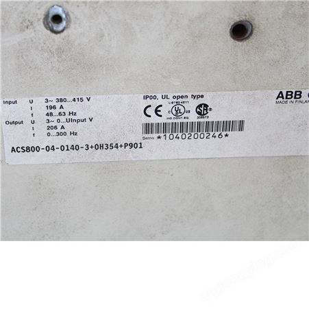 ABB大功率变频器维修库存ACS800-04-0140-3-0H354-P901拆机现货