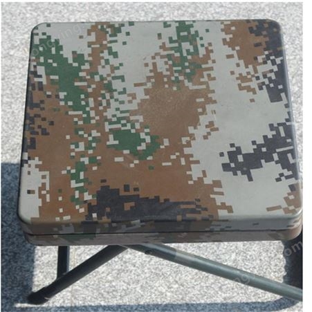 军绿便携式多功能折叠桌椅 多功能折叠椅 户外单人作业训练桌椅