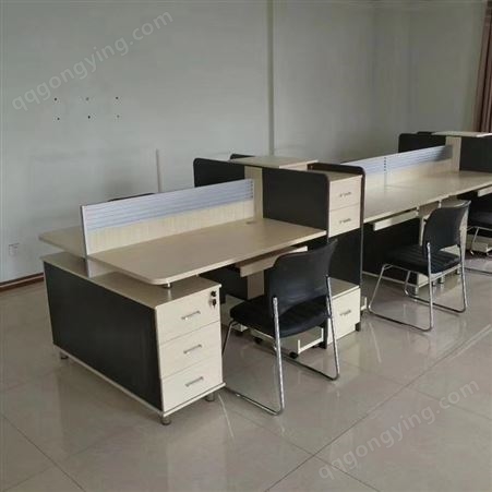员工职员办公桌椅 屏风位 2-4人桌 现代简约风格 款式多样