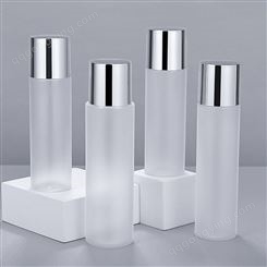 厂家批发 120ml爽肤水瓶  化妆水透明磨砂玻璃瓶  精华水玻璃空瓶 可定制