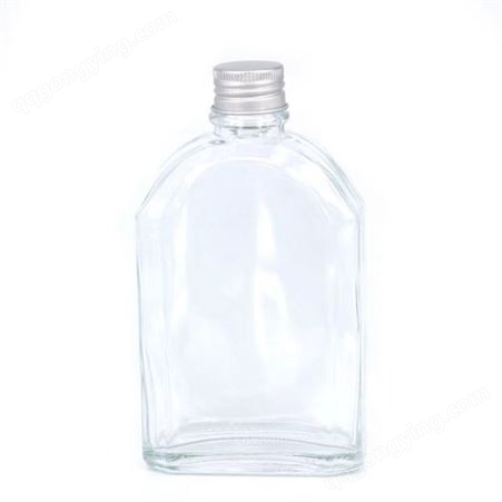 斜肩玻璃饮料瓶小酒瓶250ml冷饮奶茶玻璃瓶自酿分装果汁瓶