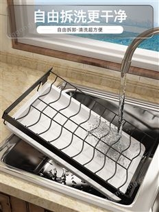 厨房碗碟架壁挂式多功能置物架免打孔碗柜放筷子碗盘子沥水收纳架