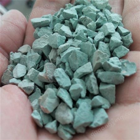 绿色沸石厂矿水净化湿地工程沸石粒规格3-5厘米煜岩矿业