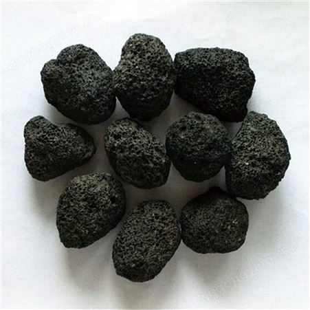 内蒙古乌海火山岩颗粒 规格2-3厘米高孔隙率矿山直发