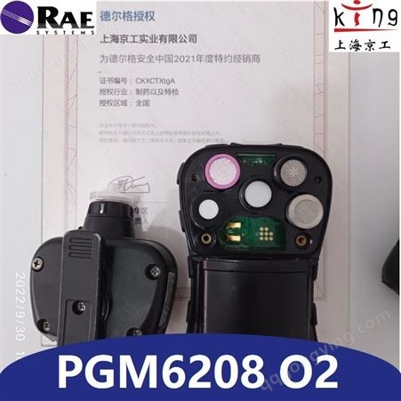 RAE华瑞PGM6208六合一气体检测仪 氧气O2传感器 快速更换维修