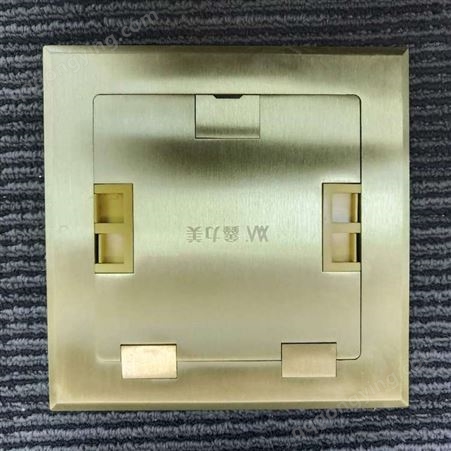 多媒体信息插座嵌入式电器插座盒式集线插座D007 纯铜面板