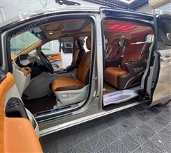 鹏城改装别克gl8升级旅行家航空座椅棕色内饰方案