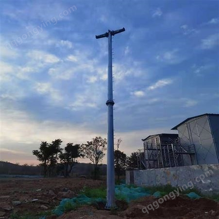 110KV热浸锌12-35米高压架线钢电杆 圆管塔钢管杆