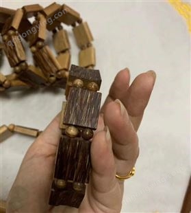 越南芽庄超黑油手排珠 百园沉香基地手工制作手串手链首饰
