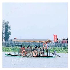 景区观光竹筏 水上竹排 PVC仿真竹筏船厂家定制