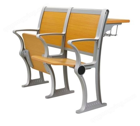 新款铝合金报告厅桌椅大学阶梯教室连排椅多媒体培训可折叠课桌