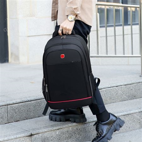 双肩包定制商务男士背包户外旅行通勤笔记本电脑包时尚多用书包
