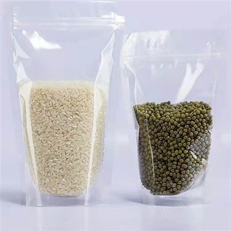 透明自封自立包装袋 印刷图案食品袋 食品袋彩印袋厂家