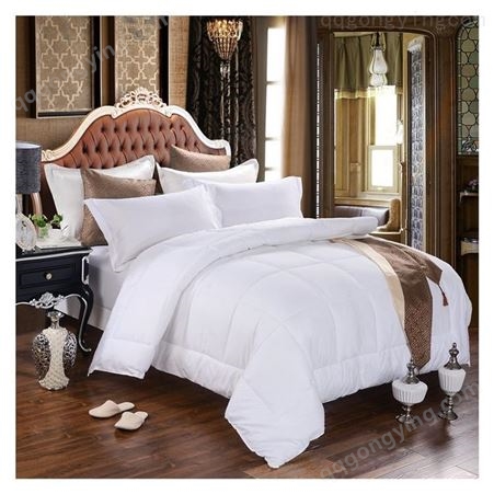 南通酒店布草 五星级酒店宾馆纯棉四件套 白色床单被套床上用品
